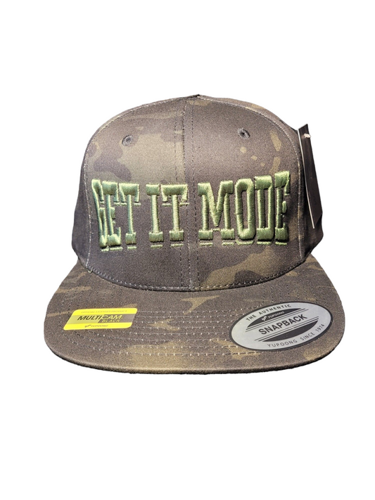 Get It Mode Snapback Black Camouflage