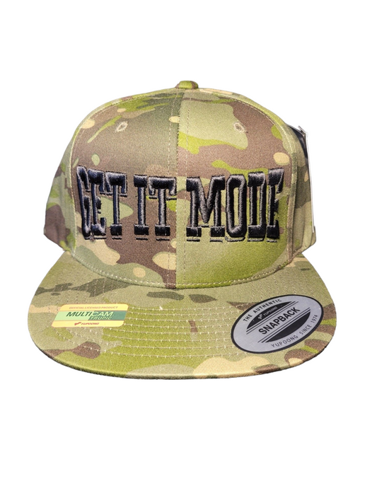 Get It Mode Snapback Green Camouflage