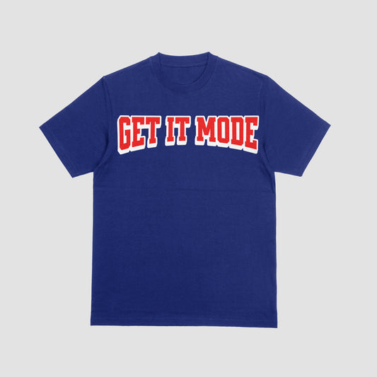 Get It Mode Brand Tee Navy Blue/ Red