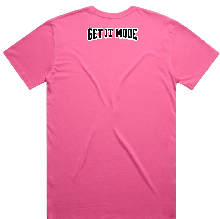 Get It Mode Brand Tee Pink/ Black