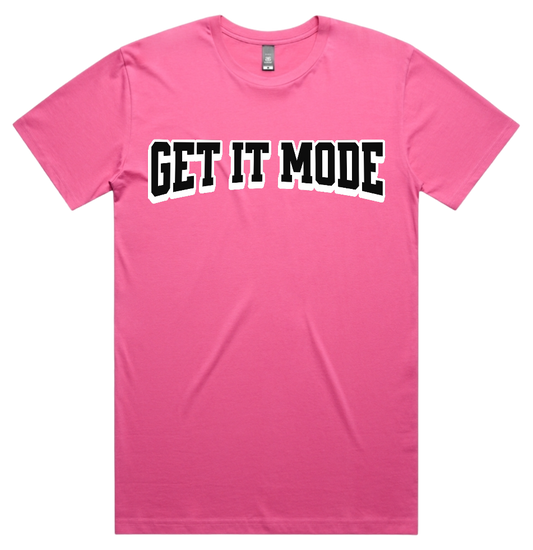 Get It Mode Brand Tee Pink/ Black